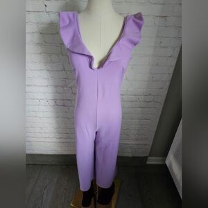 Revolve Ruffled Jumpsuit in Violet | Susana Monaco | Small | EUC